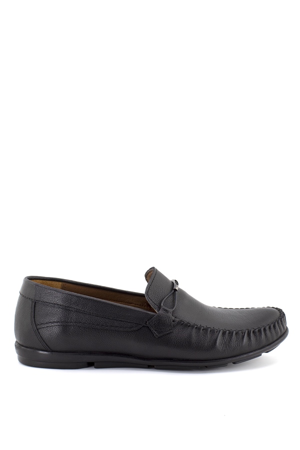 Bemsa 488C Erkek Hakiki Deri Günlük Ayakkabı Siyah