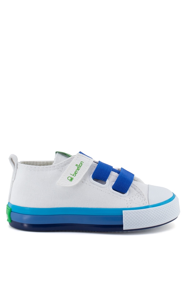 Benetton BN-30649E Patik Erkek Çocuk Spor Ayakkabı Beyaz - Mavi