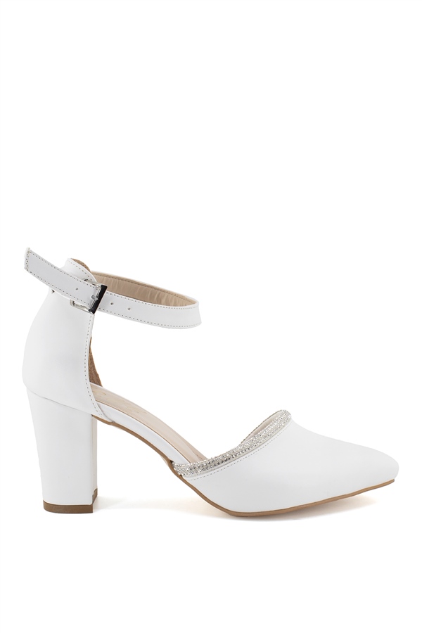 Elit ThEmc1911C Kadın Topuklu Ayakkabı Beyaz