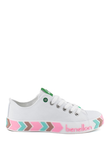 Benetton BN-30620K Kadın Spor Ayakkabı Beyaz