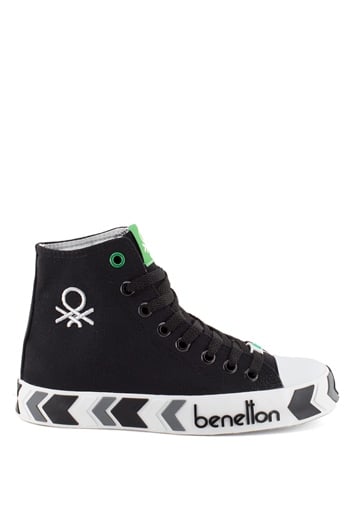 Benetton BN-30621K Kadın Spor Ayakkabı Siyah