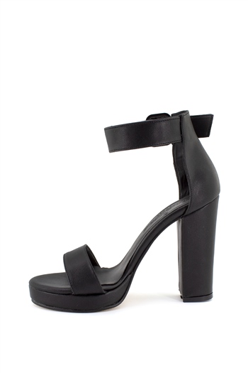 Elit BtnEmc15C Kadın Topuklu Ayakkabı Siyah