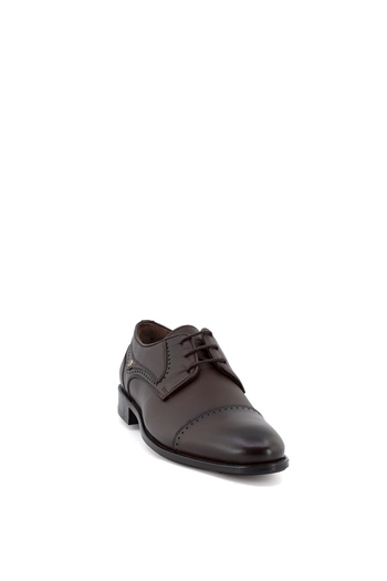 Elit KcmNz011C Erkek Hakiki Deri Klasik Ayakkabı Kahverengi