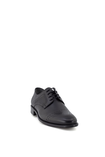 Elit KcmNz023C Erkek Hakiki Deri Klasik Ayakkabı Siyah