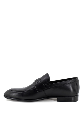 Elit KcmNz0370C Erkek Hakiki Deri Klasik Ayakkabı Siyah