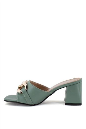 Elit Mst1040C Kadın Topuklu Ayakkabı Mint Yeşil