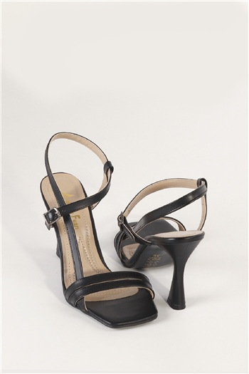 Elit Mst1302C Kadın Topuklu Ayakkabı Siyah