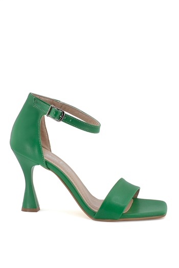 Elit Mst1321C Kadın Topuklu Ayakkabı Yeşil