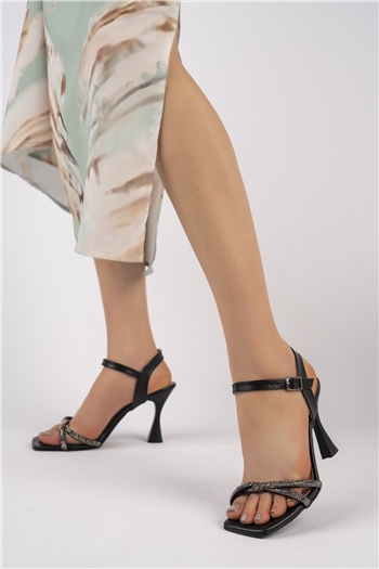 Elit Mst1322C Kadın Topuklu Ayakkabı Siyah