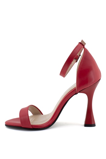 Elit Mst1621C Kadın Topuklu Ayakkabı Kırmızı