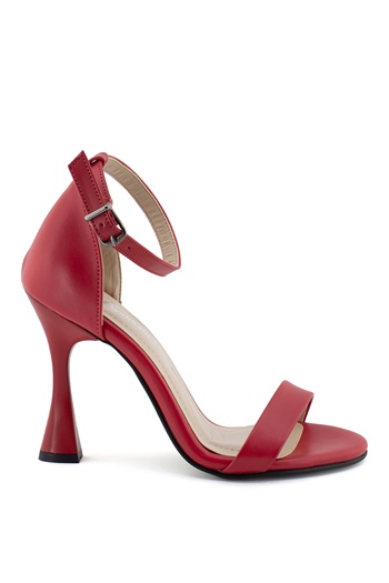 Elit Mst1621C Kadın Topuklu Ayakkabı Kırmızı