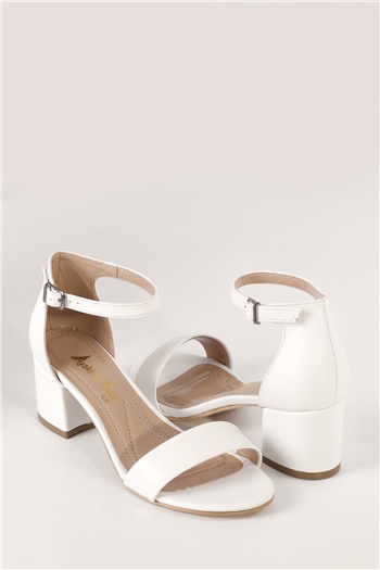 Elit Mst721C Kadın Topuklu Ayakkabı Beyaz