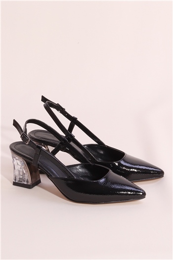 Elit PM350 K210-1 Kadın Topuklu Ayakkabı Siyah