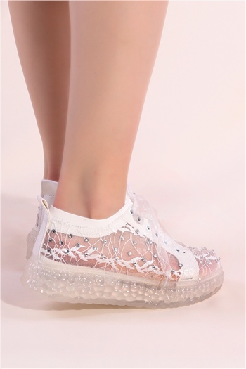 Elit PM375 K3300 Kadın Günlük Ayakkabı Beyaz