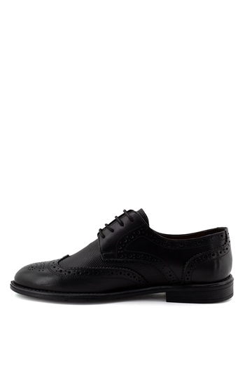 Elit ThAdn09C Erkek Hakiki Deri Klasik Ayakkabı Siyah