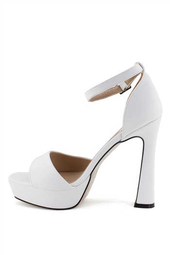 Elit ThPn05C Kadın Topuklu Ayakkabı Beyaz