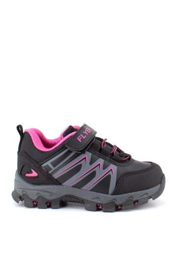 Fuar Or730C P Kız Çocuk Spor Ayakkabı Siyah - Fuşya