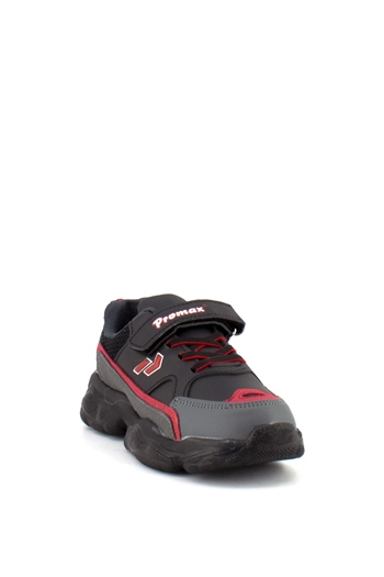 Fuar Prm1668C F Erkek Çocuk Spor Ayakkabı Siyah - Kırmızı