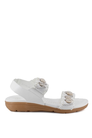 Guja 15028 Kadın Sandalet Beyaz