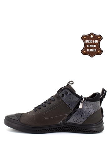 Marcomen 152-16106N  Erkek Deri Günlük Ayakkabı Füme