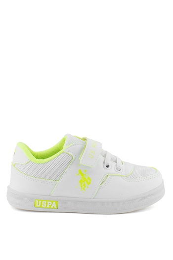 U.S. Polo AsPoloT4 Kız Çocuk Spor Ayakkabı Beyaz - Yeşil